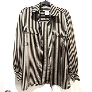 Vintage 1980’s Jones New York Striped Black/Cream
